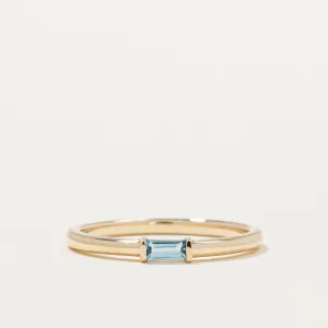 100 Ways' Swiss Blue Topaz Ring | 0.12ct | SZ 6.75 |