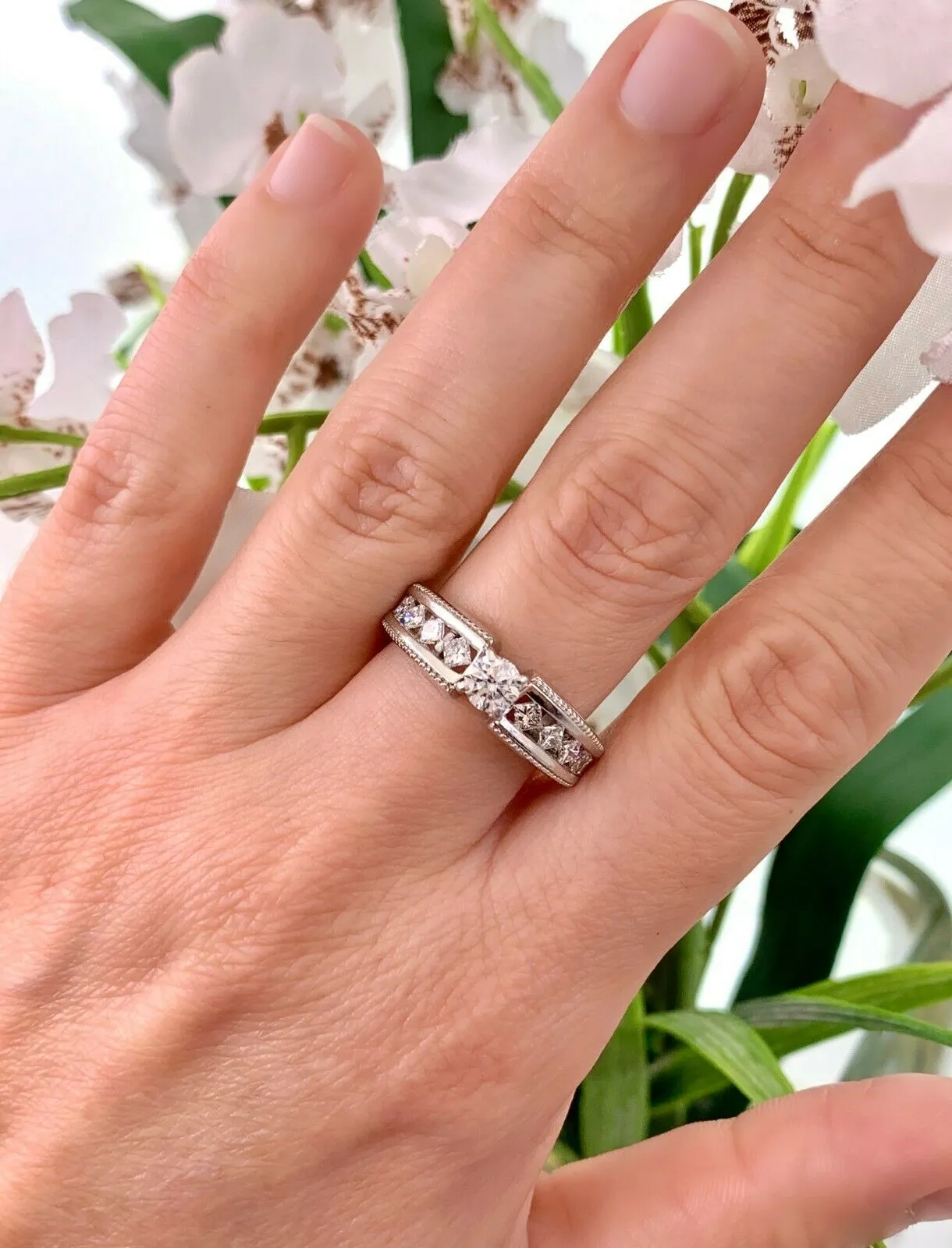 1.17 TCW Round Brilliant Diamond Engagement Ring 14K IGI Certified