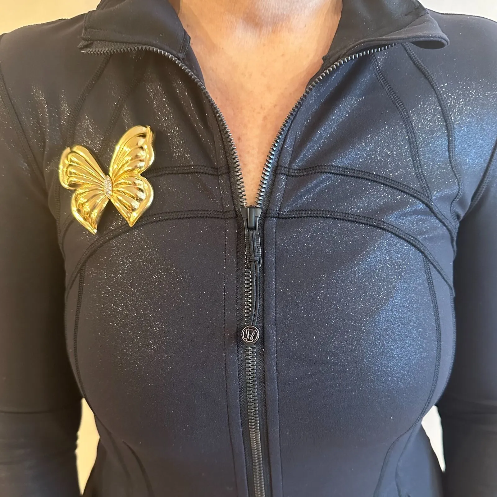 Authentic! Van Cleef & Arpels 18k Yellow Gold Extra Large Butterfly Pin Brooch