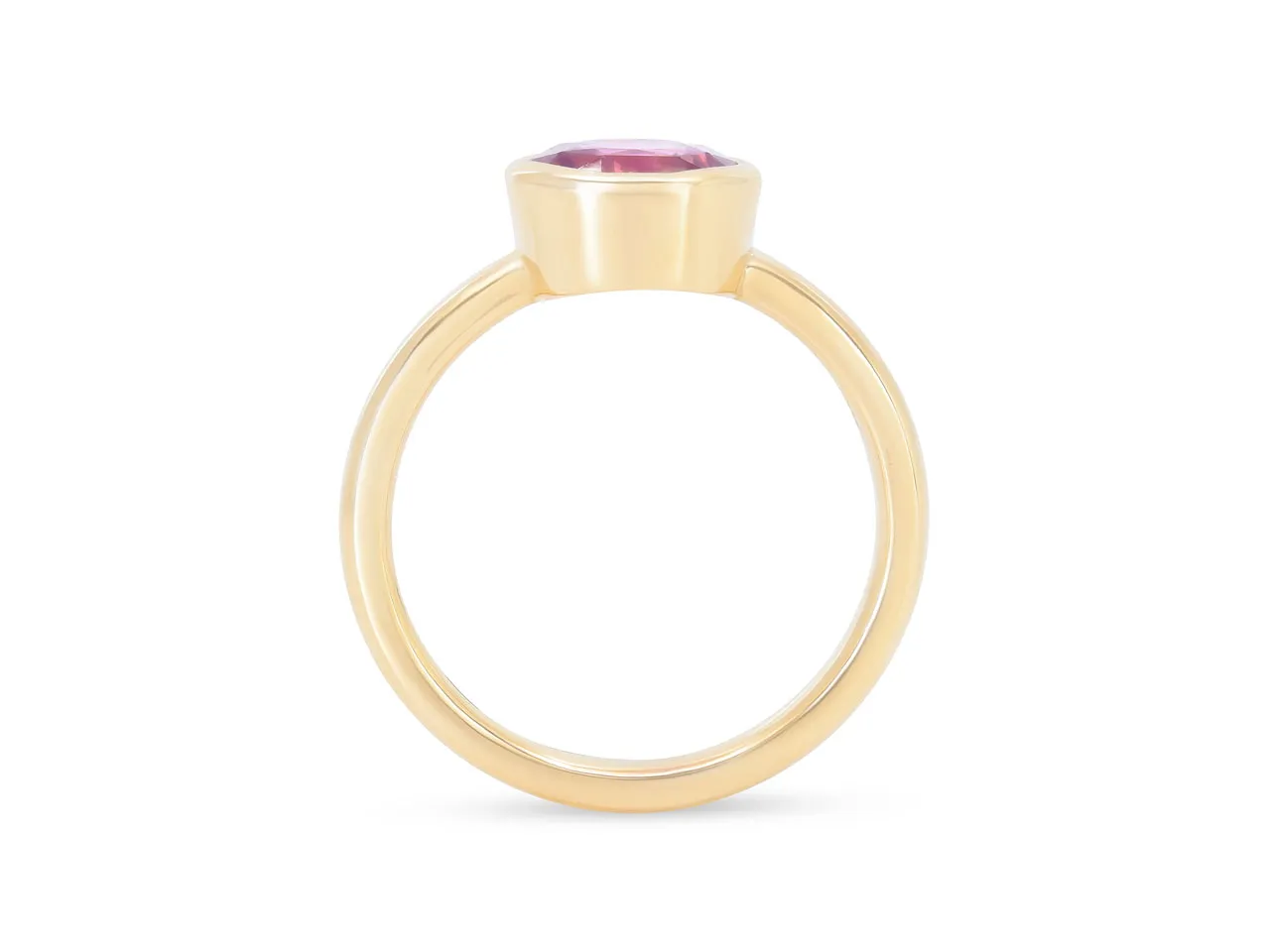 Beladora 'Bespoke' Pink Sapphire Ring in 18K Gold