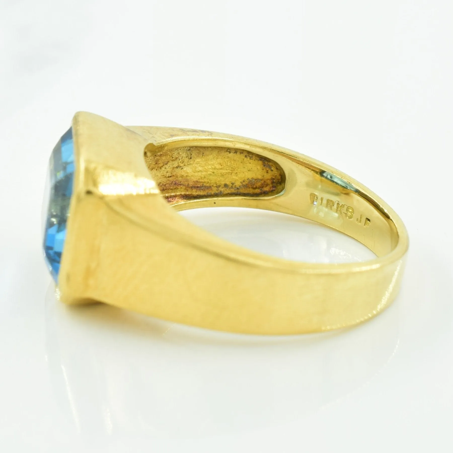 'Birks' Blue Topaz Ring | 5.60ct | SZ 7 |