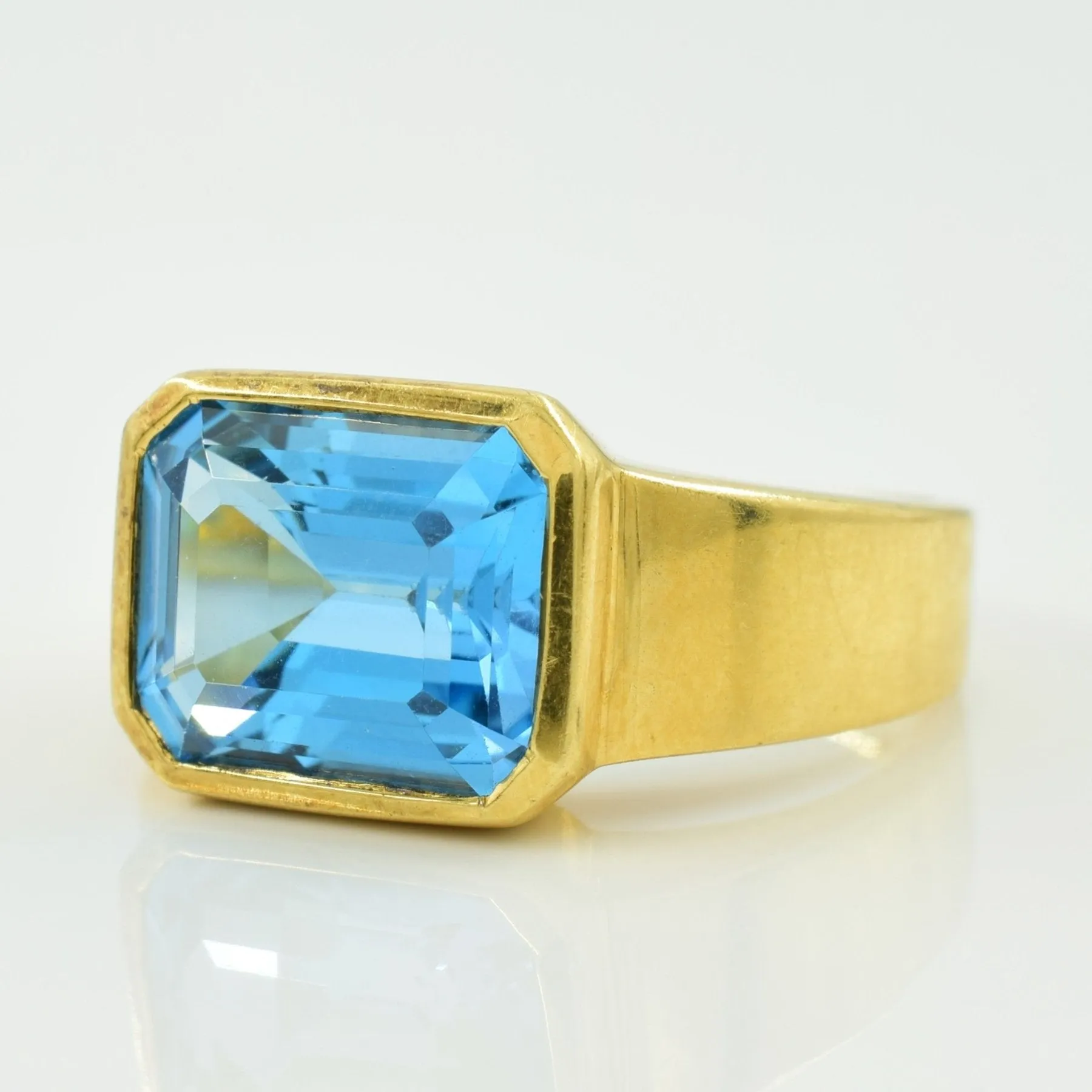 'Birks' Blue Topaz Ring | 5.60ct | SZ 7 |