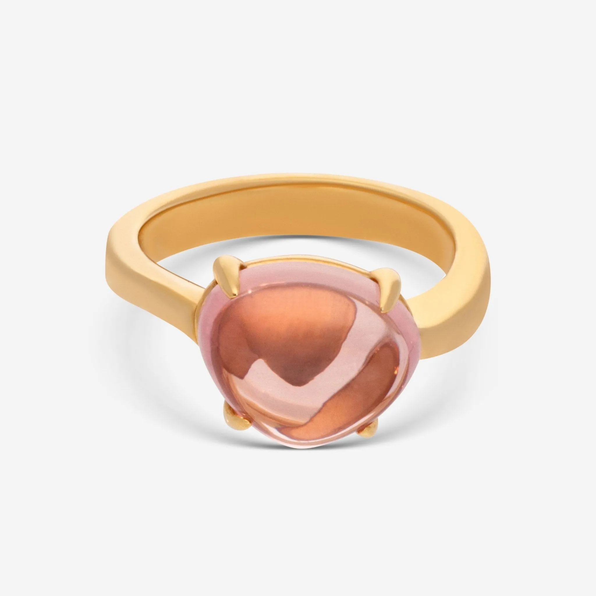 Bulgari Mediterranean Eden 18K Yellow Gold Pink Sapphire Ring 346952
