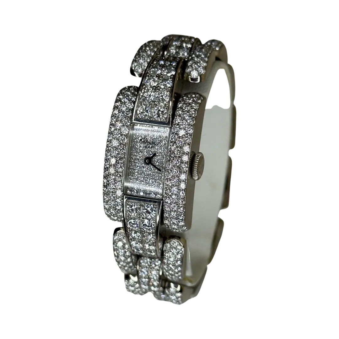 Chopard La Strada Ladies 18k White Gold All Diamond 41/6568