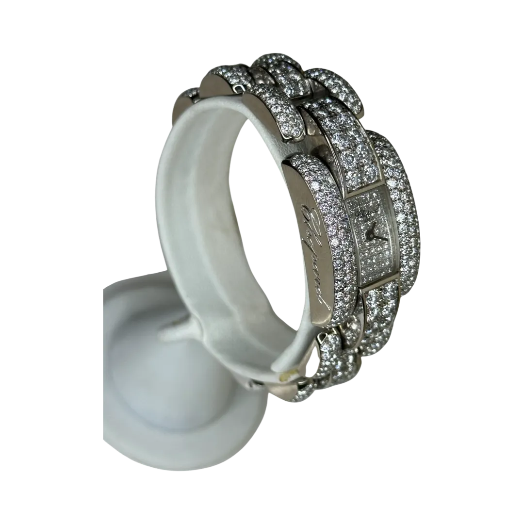 Chopard La Strada Ladies 18k White Gold All Diamond 41/6568