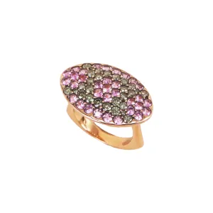 Contemporary 18KT Yellow Gold Sapphire Ring