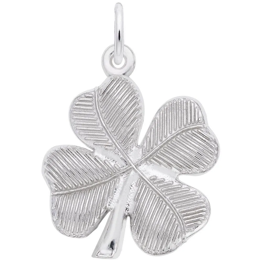 Four Leaf Clover SS Charm